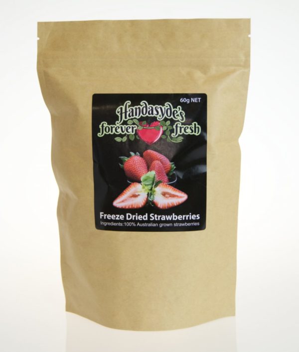 Bag of freeze dried strawberries